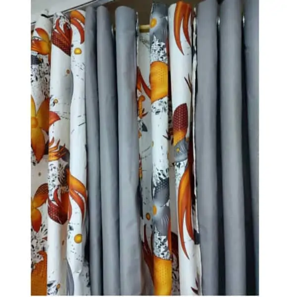 Rideau 5 Rideau en coton glacé 4 porte de Longueur 2,5m sur 1,25m de largeur R-01