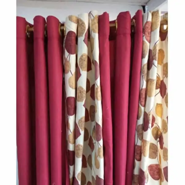 Rideau 6 Rideau en coton glacé 4 porte de Longueur 2,5m sur 1,25m de largeur R-01