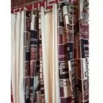 Rideau en coton glacé 4 porte de Longueur 2,5m sur 1,25m de largeur R-01