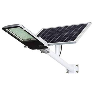 Lampadaire solaire à éclairage extérieur avec télécommande 200W