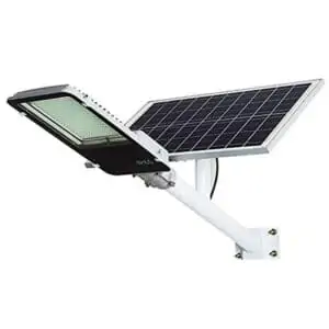 Lampadaire solaire à éclairage extérieur avec télécommande 200W