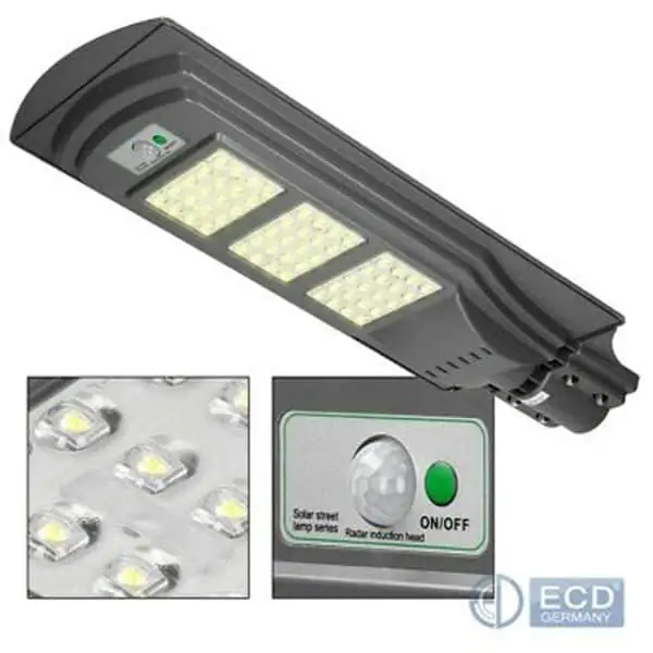 Lampadaire solaire LED 60W avec detecteur de mouvement 1 Lampadaire solaire LED 60W avec detecteur de mouvement 1
