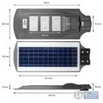 Lampadaire solaire LED 60W avec detecteur de mouvement 3