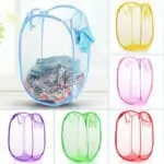 Storage Baskets Laundry Clothes Laundry Basket Bag Foldable Pop Up Easy Open Mesh Laundry Clothes Hamper