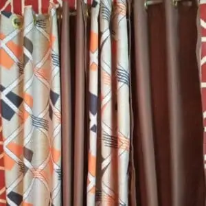 Rideau en coton glacé 4 porte de Longueur 2,5m sur 1,25m de largeur R-02