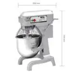 Robot Pâtissier 20L Batteuse Commerciale Mélangeur De Farine Automatique Électrique Gâteau Aux Oeufs Pain Mélangeur De Pâte Mélangeur Alimentaire Pétrisseur