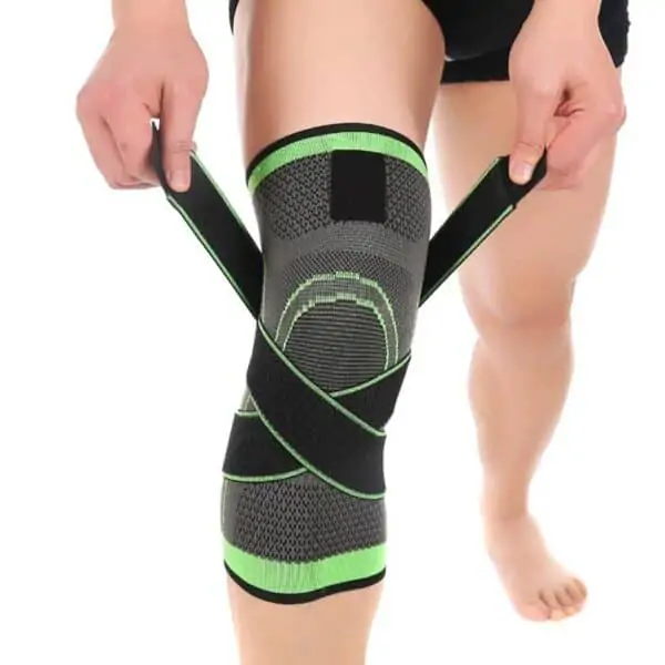 Attelle Genou Genouilleres pressurisees a Double Usage Sangle Support de genouillere 0