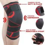 Attelle Genou Genouilleres pressurisees a Double Usage Sangle Support de genouillere 3