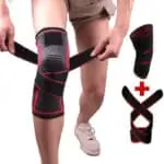 Attelle Genou Genouilleres pressurisees a Double Usage Sangle Support de genouillere 5