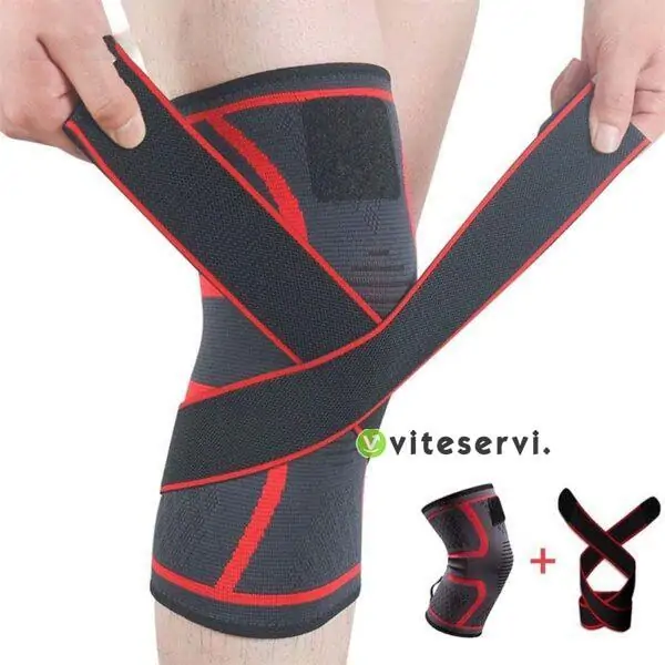 Attelle Genou Genouilleres pressurisees a Double Usage Sangle Support de genouillere 6