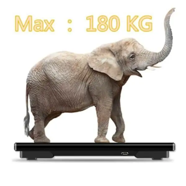 Pese 12234 Balance pèse-personne électronique rechargeable 180 kg