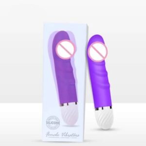 Sextoy Pénis Vibrant mou Violet à pile réaliste gode