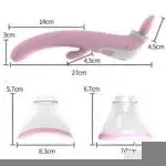 Vibromasseur gode suceur pompe à vide à langue pour léchage oral stimulateur de clitoris jouet sexuel pour femmes