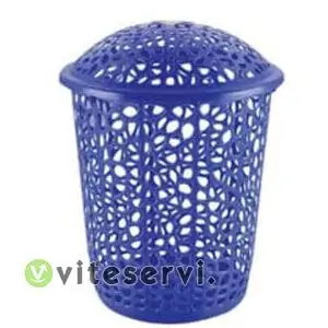 Panier en plastique à couvercle