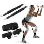 Ceinture d'entraînement de saut rembourrée réglable sangles de taille de résistance entraîneur force de jambe rebond accessoires de remise en forme