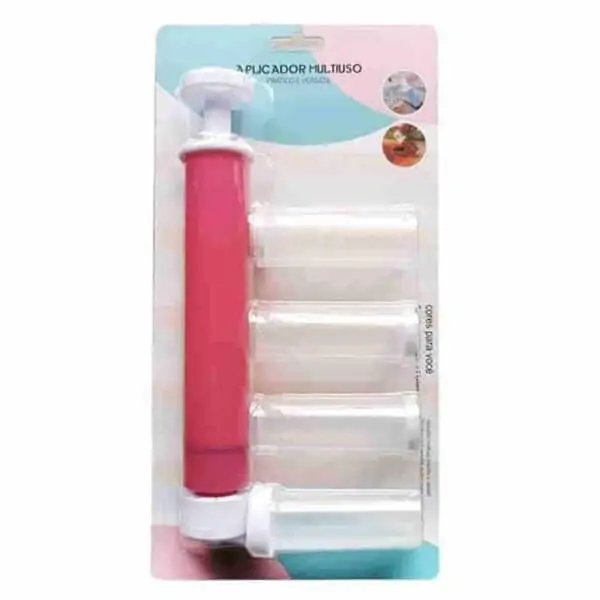 Kit de cuisson à l'aérographe à gâteau manuel avec 4 tube à paillettes  pour gâteaux et ustensile pour la décoration de biscuits, cupcakes et desserts