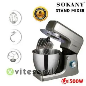 Robot pâtissier SOKANY 1500W Multifonction 8L