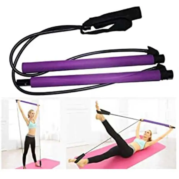 Kit de Barre avec Bande de résistance d'entraînement corporel Total de Fitness à Domicile