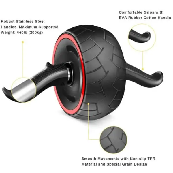 Roues AB, Cyiecw AB Roller-Roue Exercice pour Abdominaux