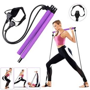 Kit de Barre avec Bande de résistance d'entraînement corporel Total de Fitness à Domicile