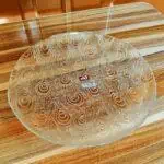 Assiettes transparentes en verre
