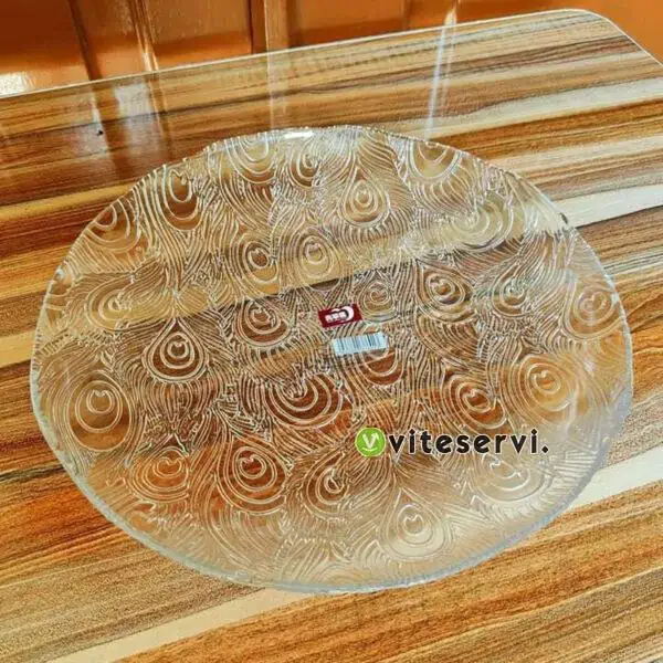 Assiettes transparentes en verre