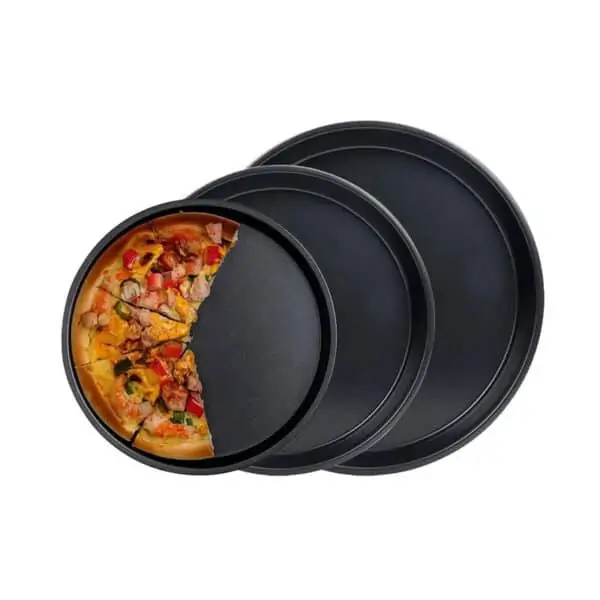 pizza quick Plaque à pizza antiadhésive plaque de cuisson plateau à pizza anodisé dur outil de cuisson de pizza pour four à micro-ondes