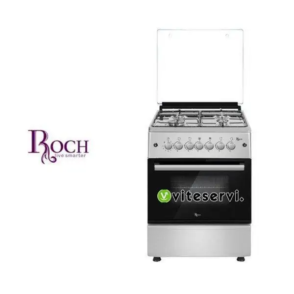 Cuisinière à four ROCH 4 feux 50/50 Automatique à rôtisserie