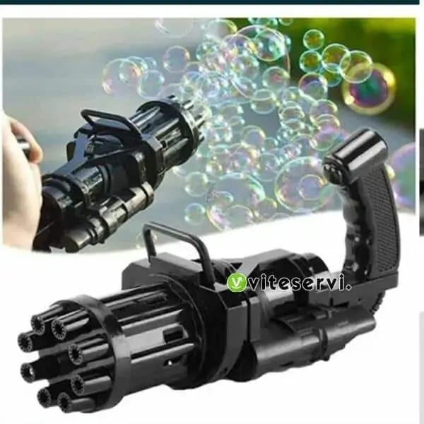 Machine électrique à bulles Gatling à 8 trous pour enfant