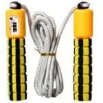 Corde à Sauter avec Compteur Numérique Intégré, Skipping Rope d'Entraînement Cardio Réglable, Poignées Confortables pour Brûler des Calories et Améliorer l'Endurance et Fitness