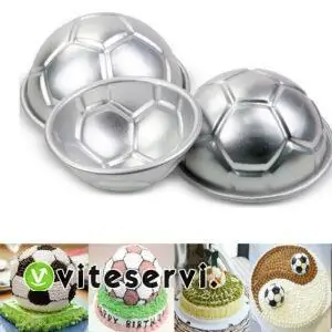 lot de 2 moule gateau ballon de football
