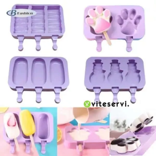 Moules à sucette en silicone de différente forme
