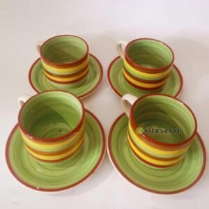 Set de 04 Tasses et sous tasses de luxe 8pcs
