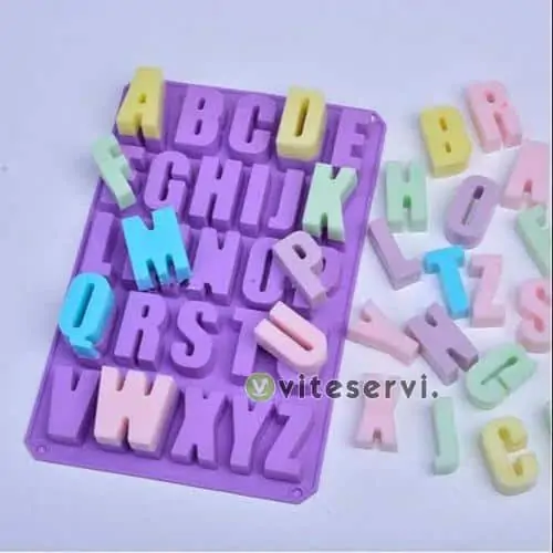 Grand moule alphabet en silicone Grand moule alphabet en silicone