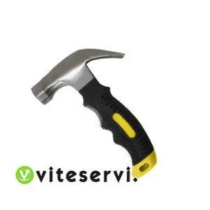 Marteau metallique a manche en caoutchouc 2