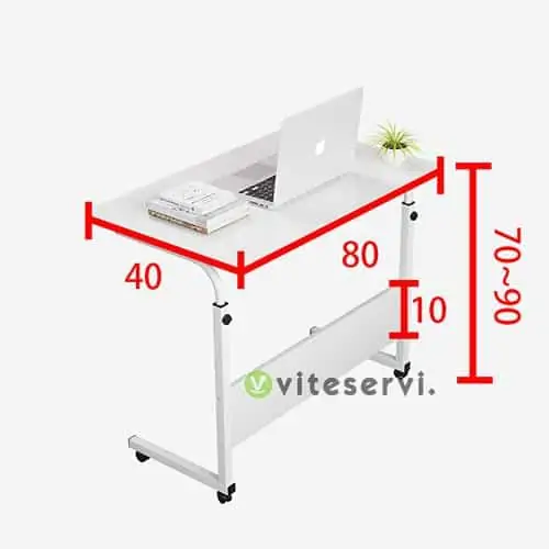 TABLE DE CHEVET REGLABLE EN HAUTEUR TABLE DORDINATEUR PORTABLE BUREAU DORDINATEUR CANAPE TABLE DAPPOINT A ROULETTES STYLE MODERNE Table de chevet réglable en hauteur demontable table d'ordinateur portatif à roulette Table de lit et de canapé à design Moderne