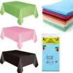 nappe de table reutilisable impermeable en plastique