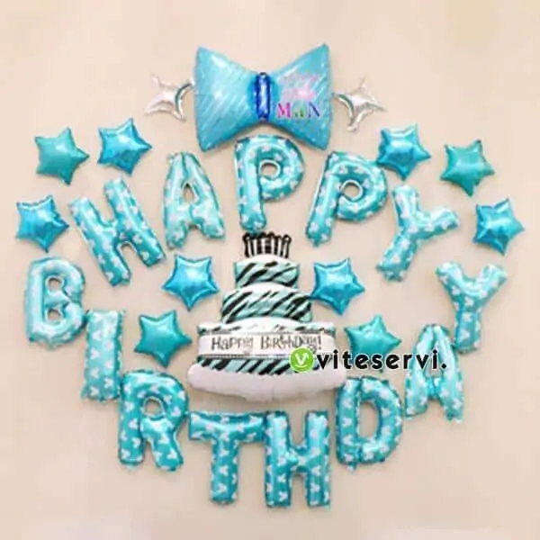 Guirlande gonflable HAPPY BIRTHDAY