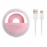 Mini Ring light pour selfie modèle 36 leds rechargeable bout android pour téléphone et TikTok