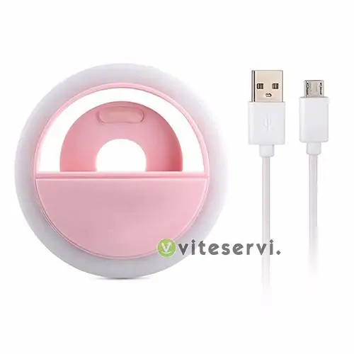 Mini selfie ring light portable pour telephone 5 Mini Ring light pour selfie modèle 36 leds rechargeable bout android pour téléphone et TikTok
