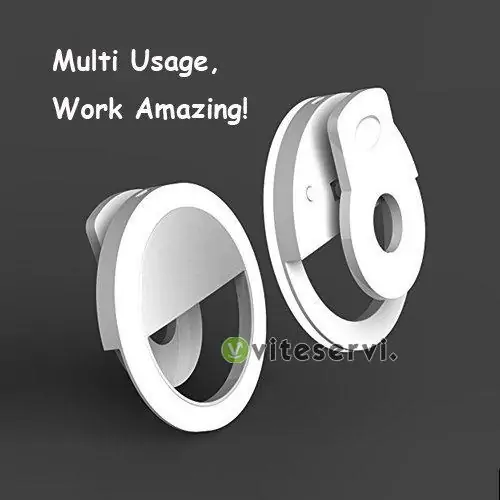 Mini selfie ring light portable pour telephone Mini Ring light pour selfie modèle 36 leds rechargeable bout android pour téléphone et TikTok
