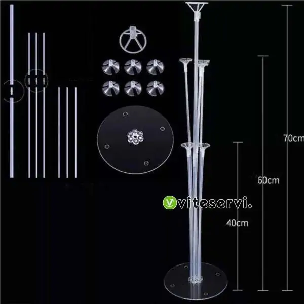 SUPPORT DE RANGEMENT Support acrylique pour assembler votre arrangement de ballons