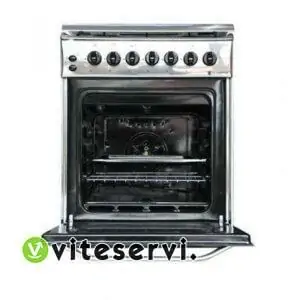 Cuisinière à four GLAMSTAR 4 feux à rôtissoire et minuterie