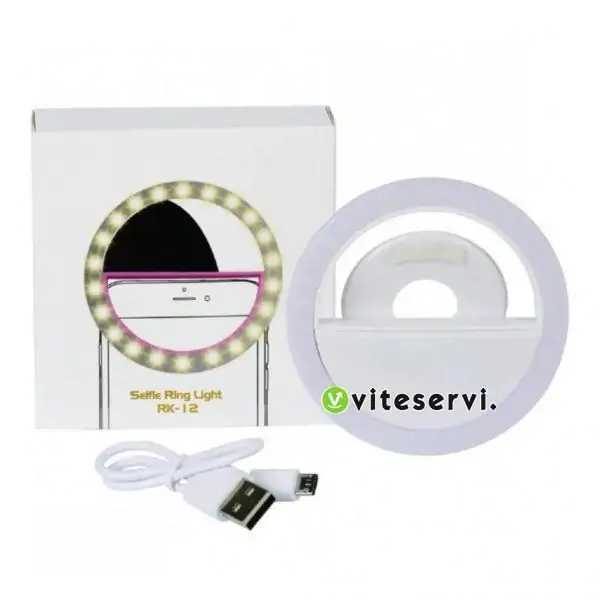 ring light pour smartphone 12 Mini Ring light pour selfie modèle 36 leds rechargeable bout android pour téléphone et TikTok
