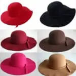 Madong Chapeau bord capeline multicolore chapeau plage souple classe