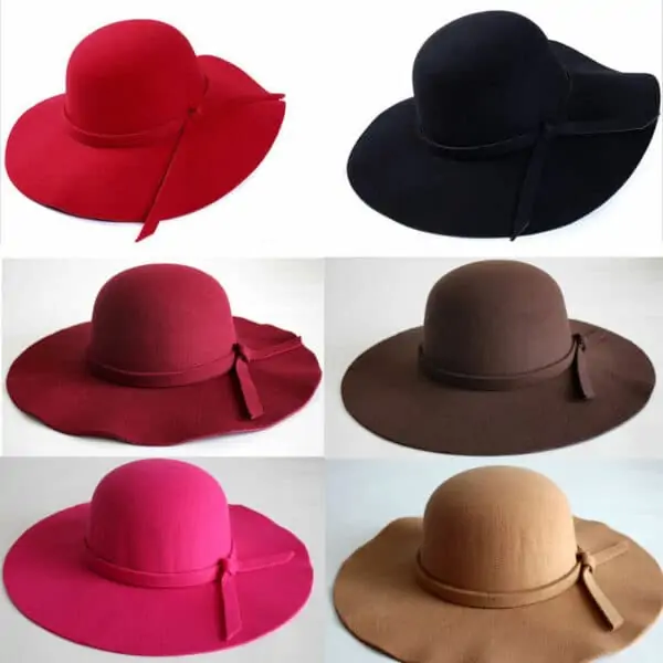 - Madong Chapeau bord capeline multicolore chapeau plage souple classe