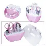Ensemble de manucure en forme de pomme 9 outils de soin des ongles. Coupe-ongles en acier inoxydable
