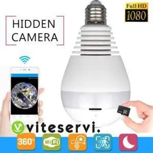 Ampoule Caméra De Surveillance Sans Fil rotative 360 Degrés