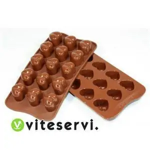 Moule de 15 cœurs silicone Moule à chocolat ou bonbon de qualité alimentaire