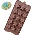 Moules au chocolat de 15 étoiles en silicone de qualité alimentaire